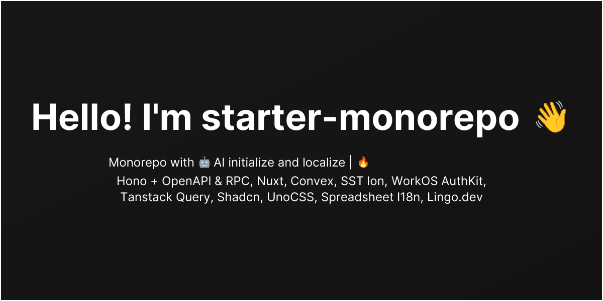 starter-monorepo preview